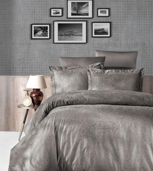 Постельное белье Issi Home жаккард Tecna Mink евро