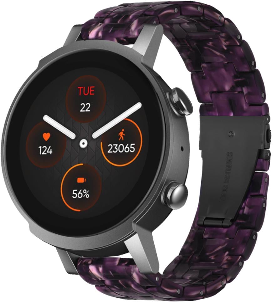 Ремешок из Cмолы Resin для Mobvoi TicWatch E3 Violet (28822-2F)