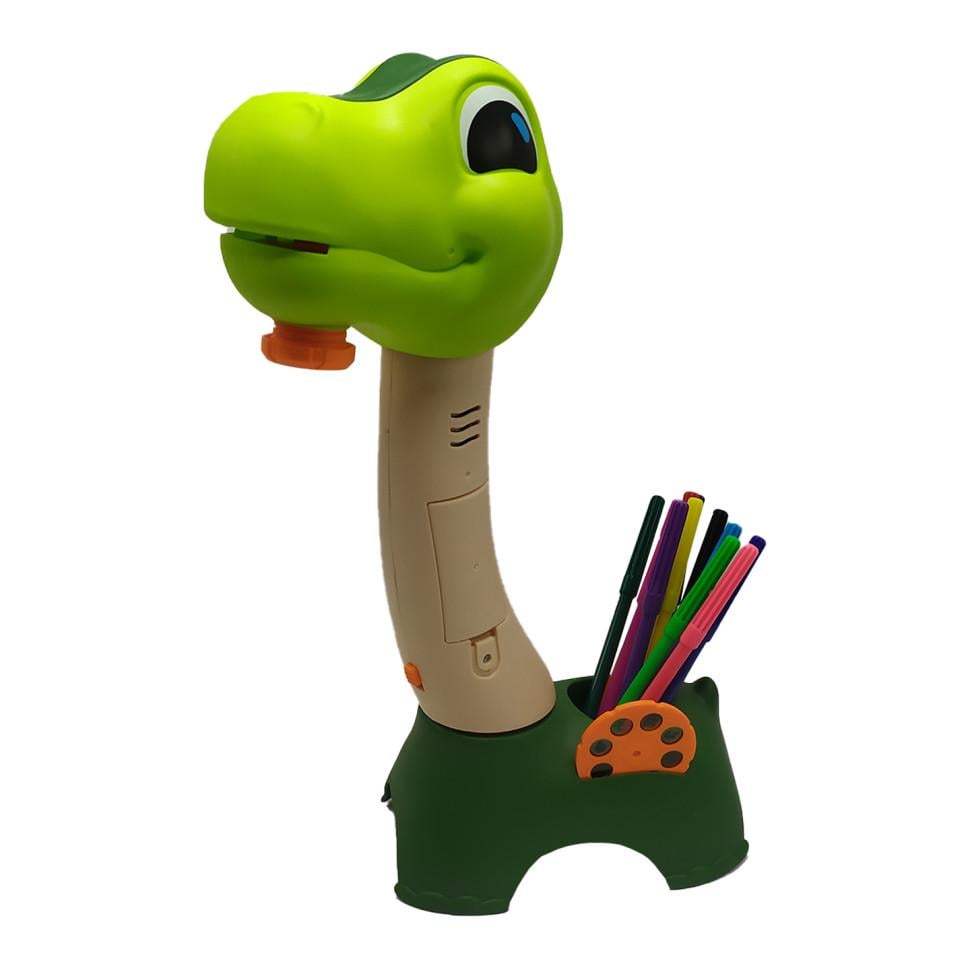 Проектор для рисования Bambi Динозавр SE-123 18 предметов Салатовый