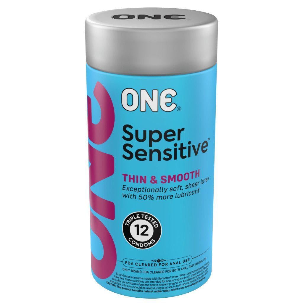 Презервативы ONE Super Sensitive ультратонкие латексные гладкие 12 шт. Прозрачный