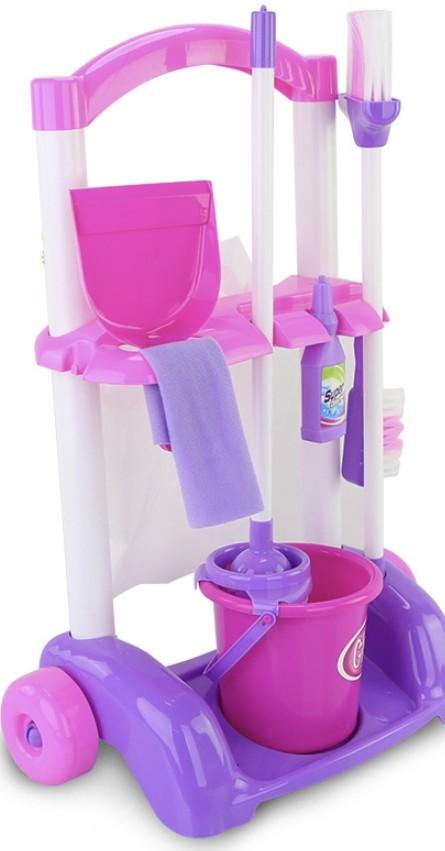 Детский игровой набор для уборки Little Helper Розовый