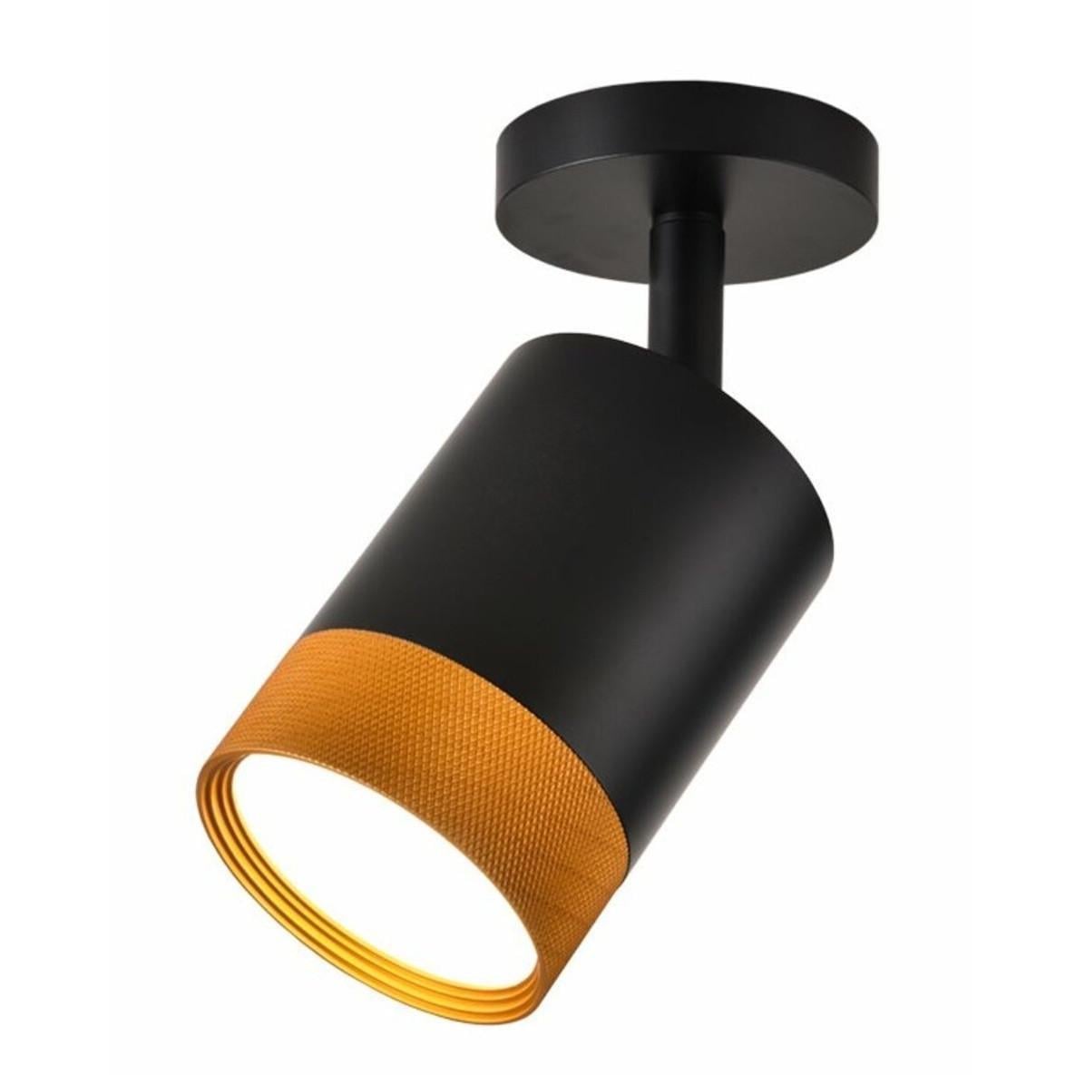 Светильник спот LED Sirius с поворотным плафоном 7W Черный/Золотой (RT535 BK+GD)