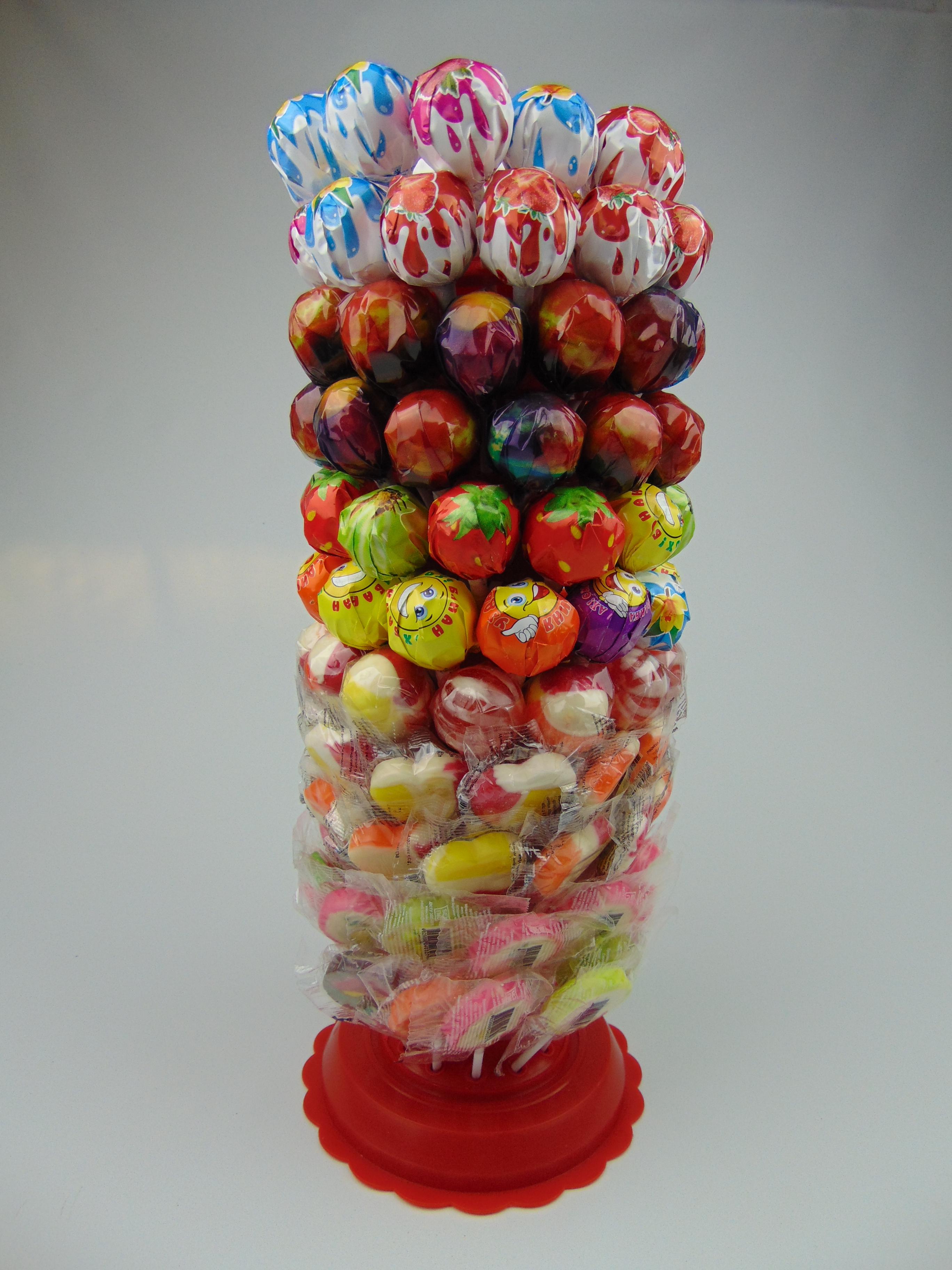 Леденцы на палочке Roks Ассорти на стойке 120 шт. (1259490777) Леденцы на палочке Roks Ассорти на стойке 120 шт. (1259490777)