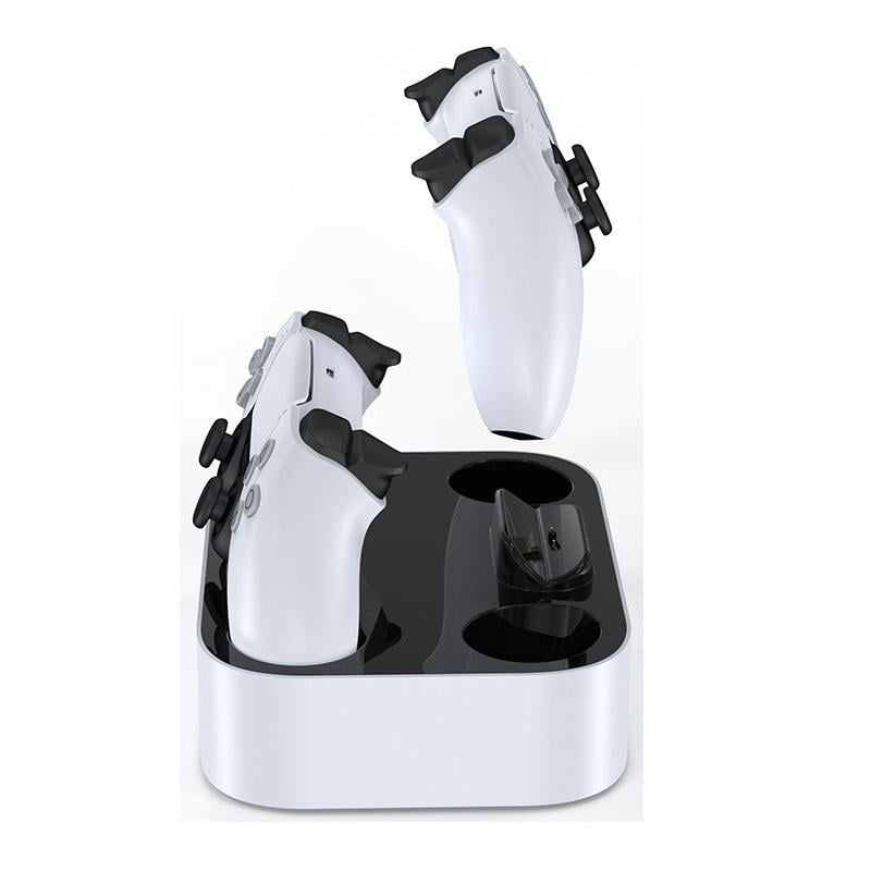 Зарядная станция Xindeli PS5 для геймпада PlayStation 5 Dualsense Белый - фото 2 Зарядная станция Xindeli PS5 для геймпада PlayStation 5 Dualsense Белый - фото 2