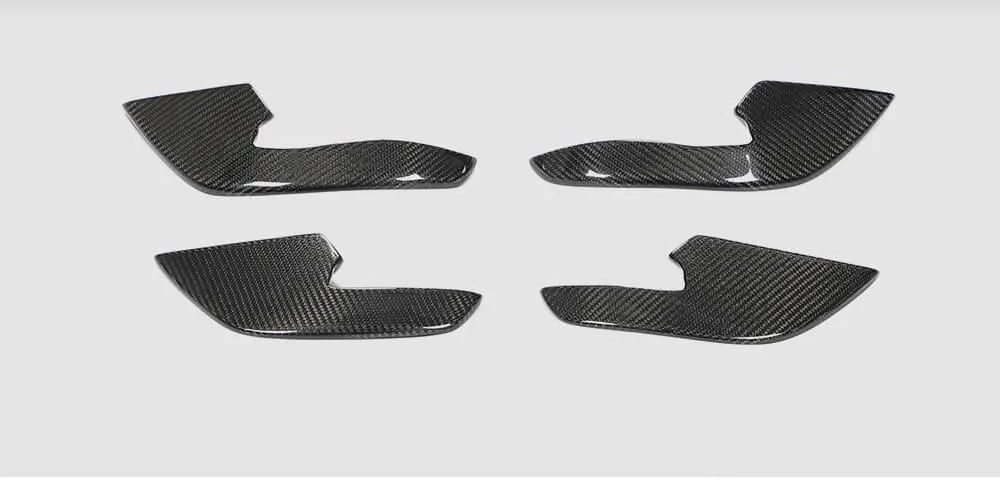 Накладки на передний бампер DDCarbon для RS6/Audi A6 C7 2011-2017 гг. 4 шт.. карбон (132868)