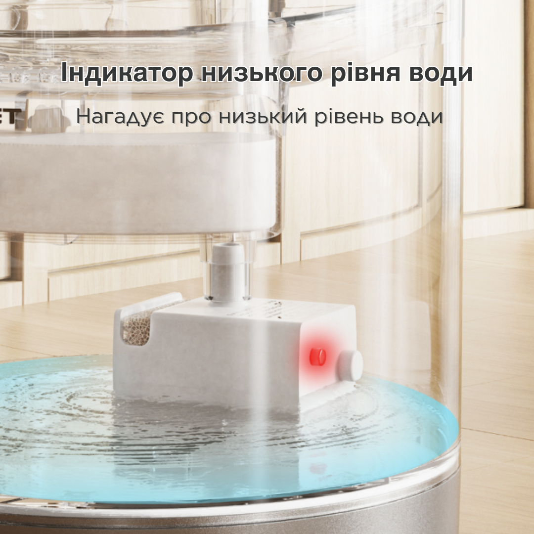 Питьевой фонтан для кошек и собак NPET WF050 1,5 л с аккумулятором 5000mAh - фото 6