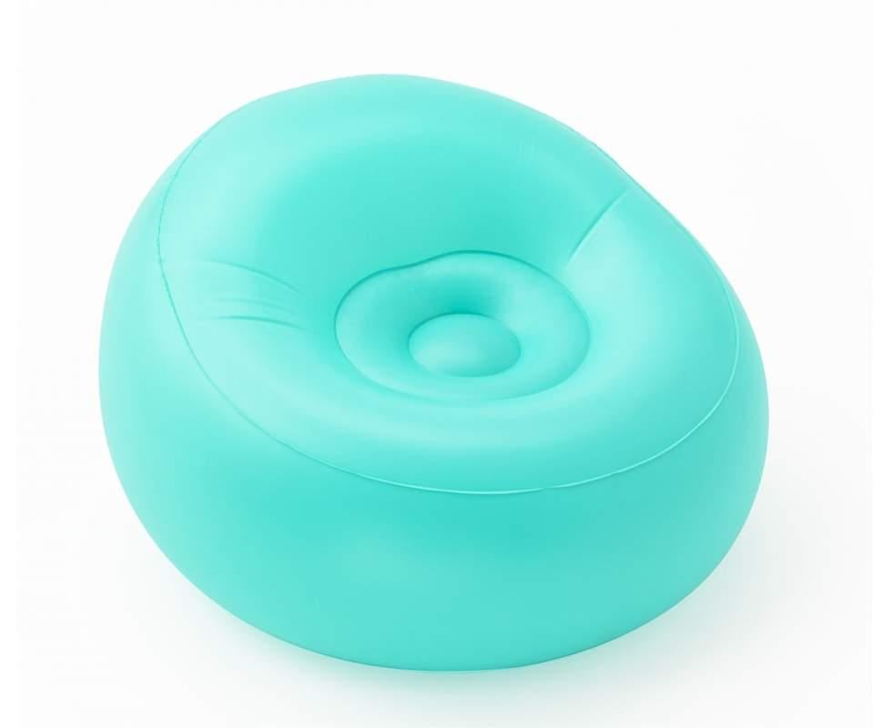 Крісло надувне велюрове Bestway Comfort Cruiser Inflate-A-Chair Блакитний (75081) - фото 1