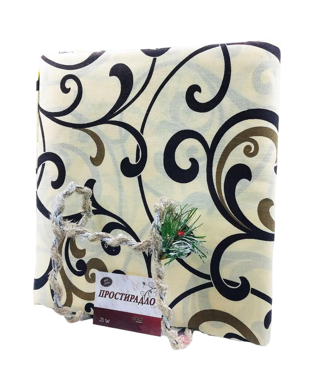 Простынь Вензель крупный 240х220 см (G-5400beige/-240)