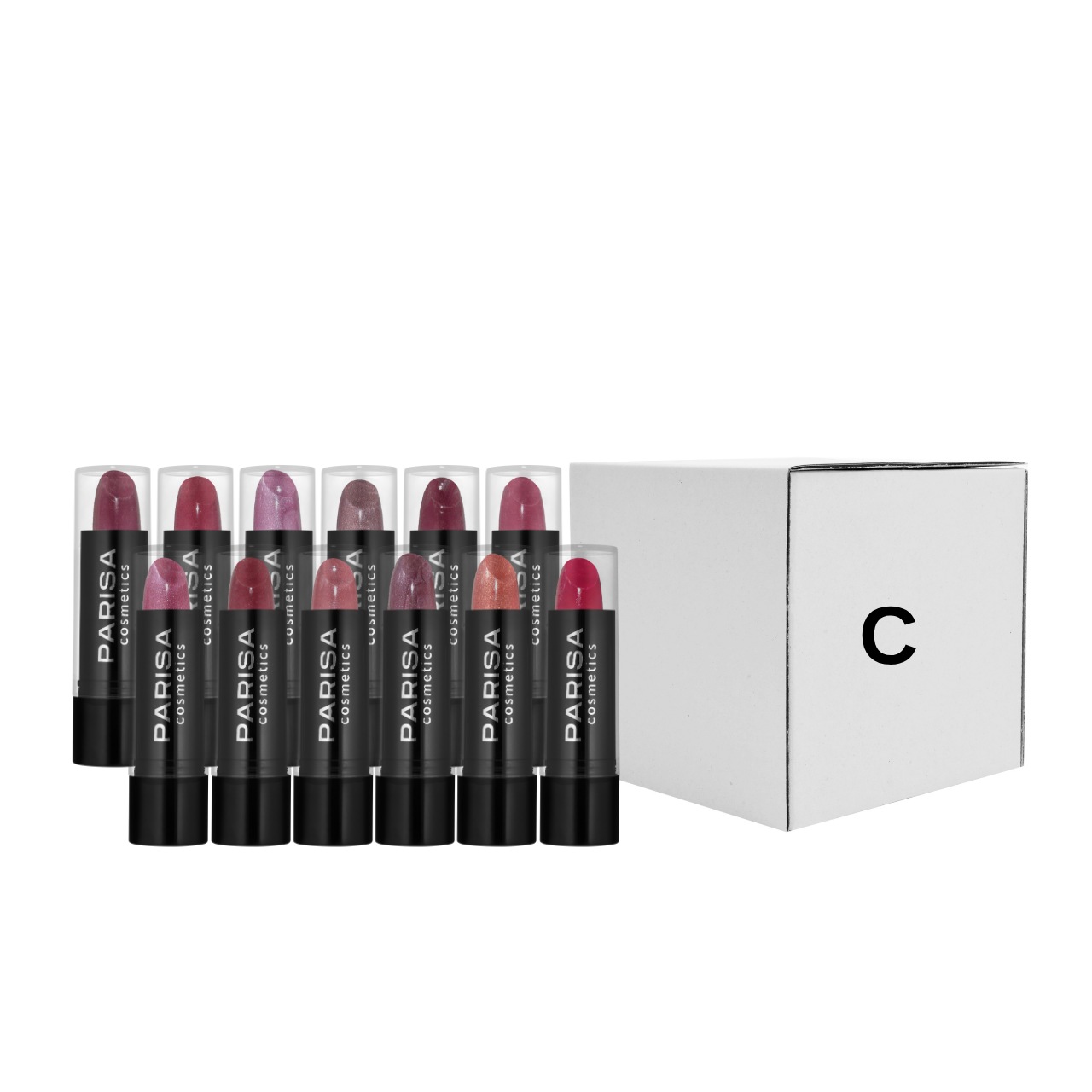 Помади для губ Parisa Cosmetics L06 12 шт. Бордовий (13350620)