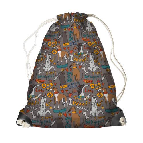 Рюкзак-мешок Presentville MINI Собачки Серый (DRM 22DT004 SE)