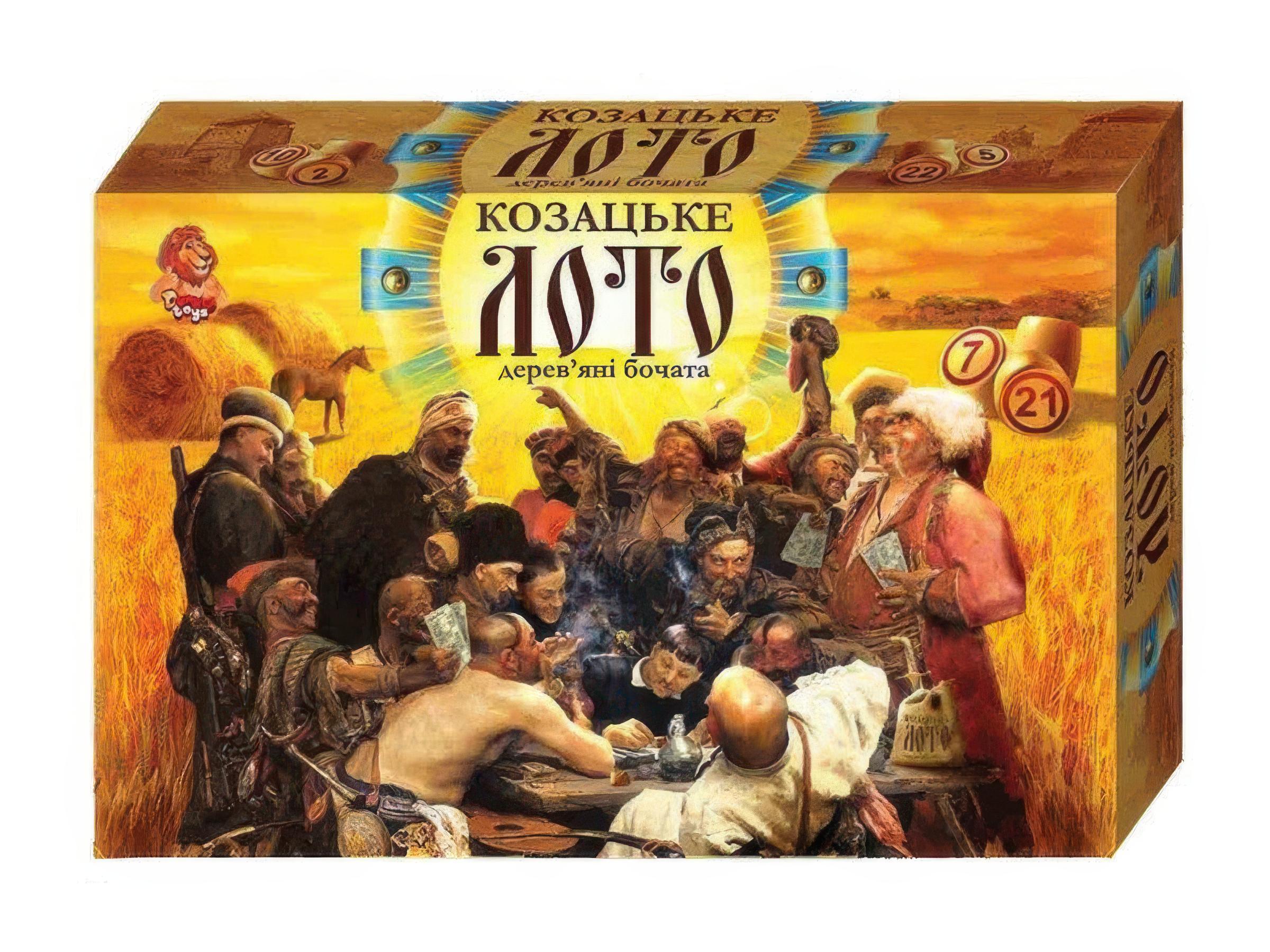 Настільна гра Danko Toys Козацьке Лото в коробці 34х22, 5х7 см від 6 років Хакі (SR-113-N-894)