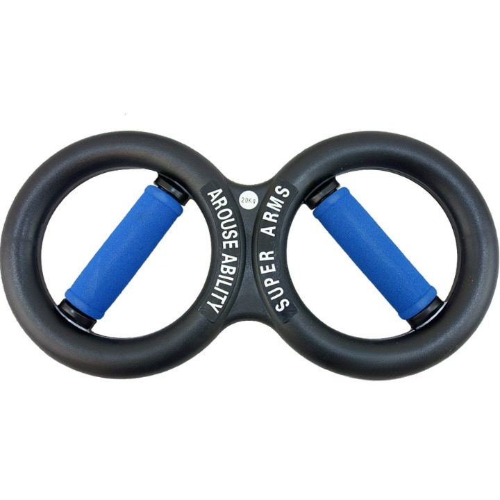 Еспандер для рук SUPER ARMS для фізичних вправ на плечі/передпліччя/зап'ястки 20 кг Чорно-синій (SUPER-ARMS-20)