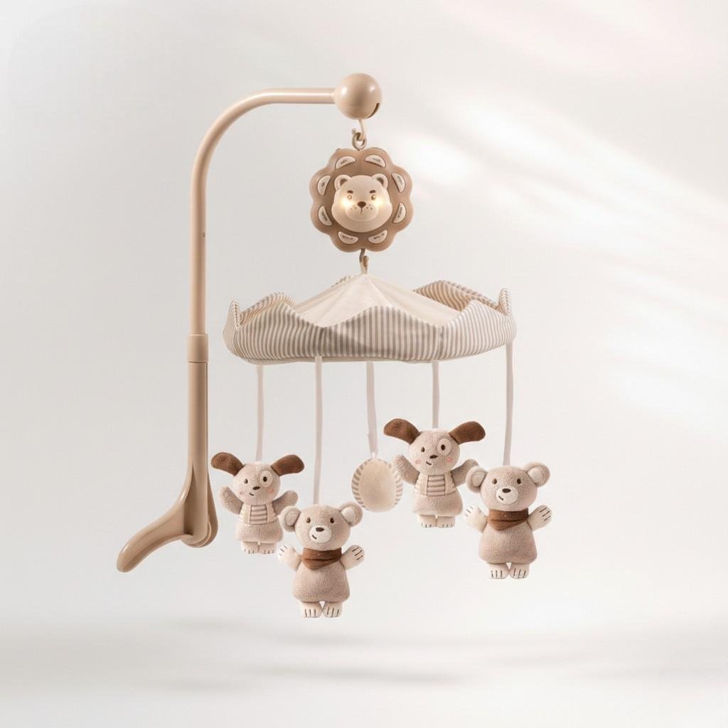 Мобіль на ліжечко Jule Baby Newborn Soothing музичний Бежевий