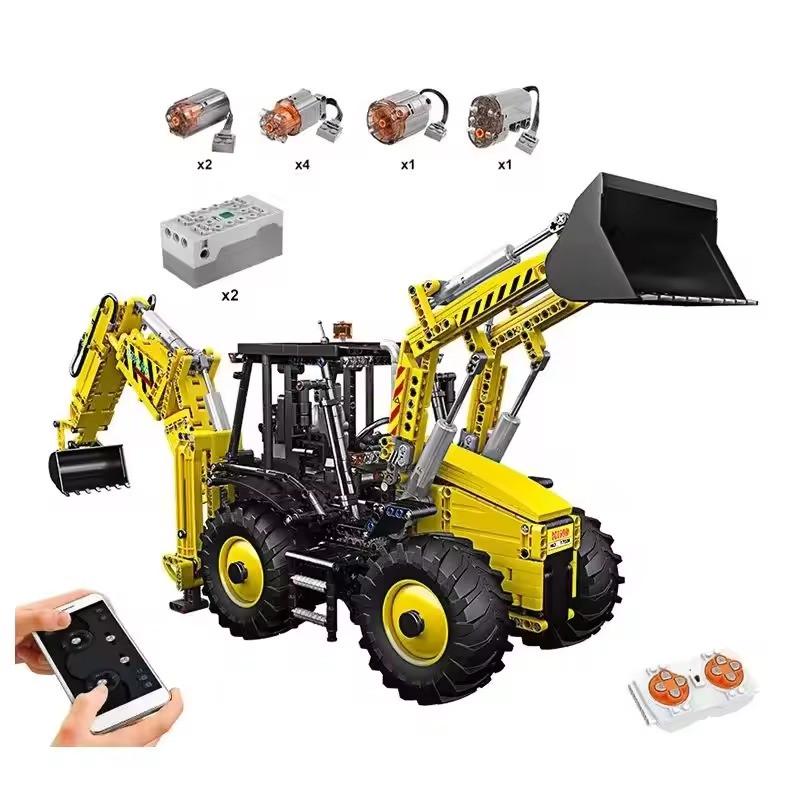 Конструктор детский Трактор с ковшами на дистанционном управлении 2239 деталей (2402604474) - фото 7