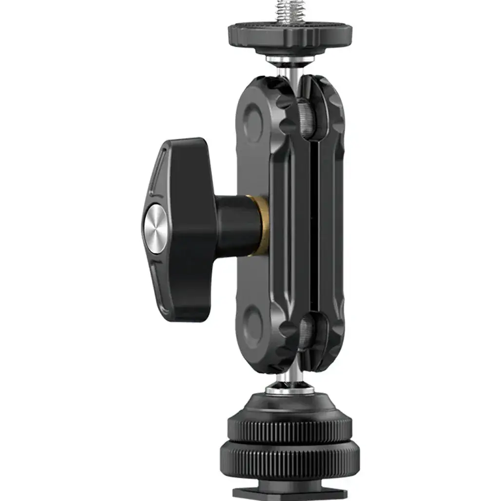 Шарнирный крепеж Ulanzi R098 Double Ball Heads with Code Shoe Mount UV-2954 R098 Black