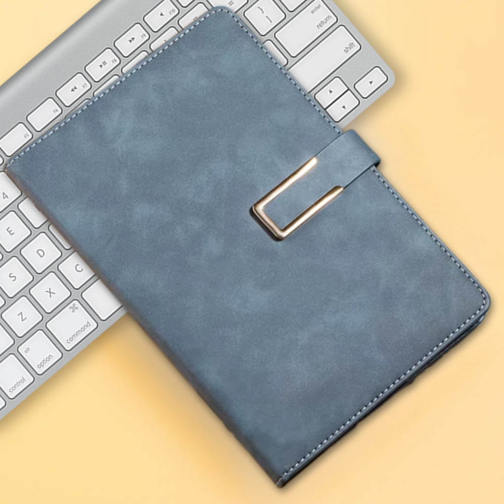 Щоденник планер з ручкою на 100 аркушів у м'якій обкладинці формат А5 Синій - фото 1