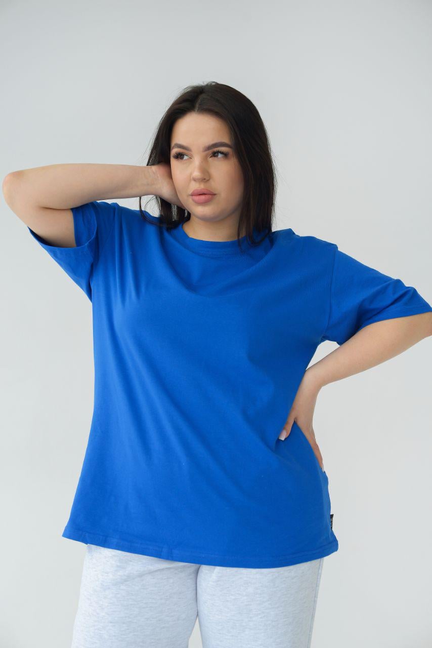 Футболка unisex oversize р. 48-50 Электрик (14-7718 13)