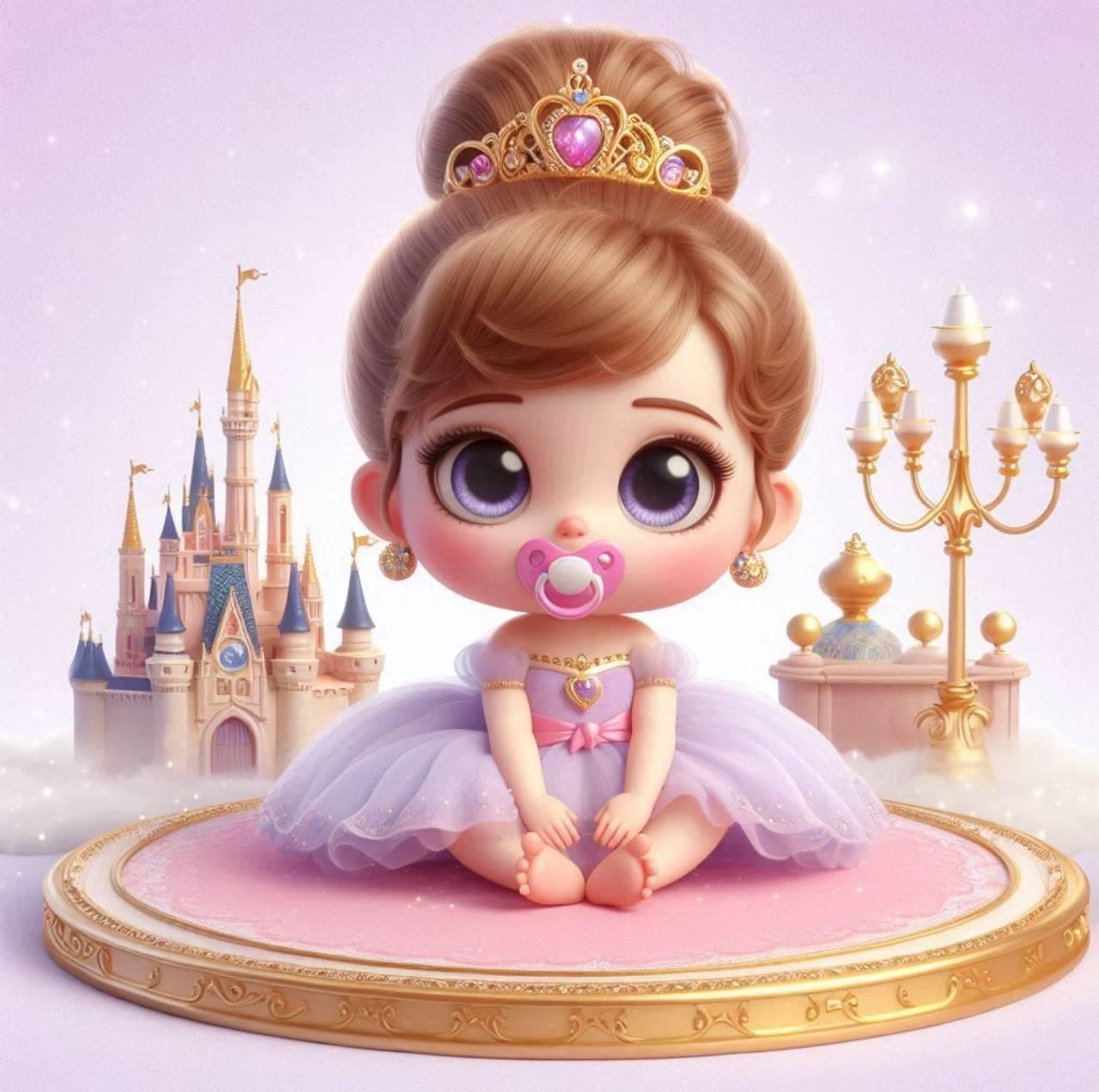 Алмазная мозаика Dream Toys Принцесса Baby 20x20 см (S10170)