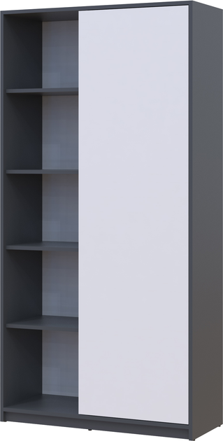Шафа Doros Кен 90х38х180 см Графіт/Білий (26503268)
