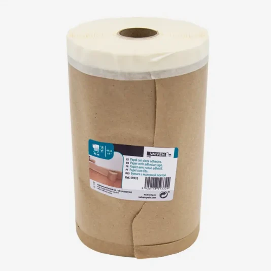 Папір захисний з малярською стрічкою Vaiven SPAIN 45 мх15 см (1886454824)