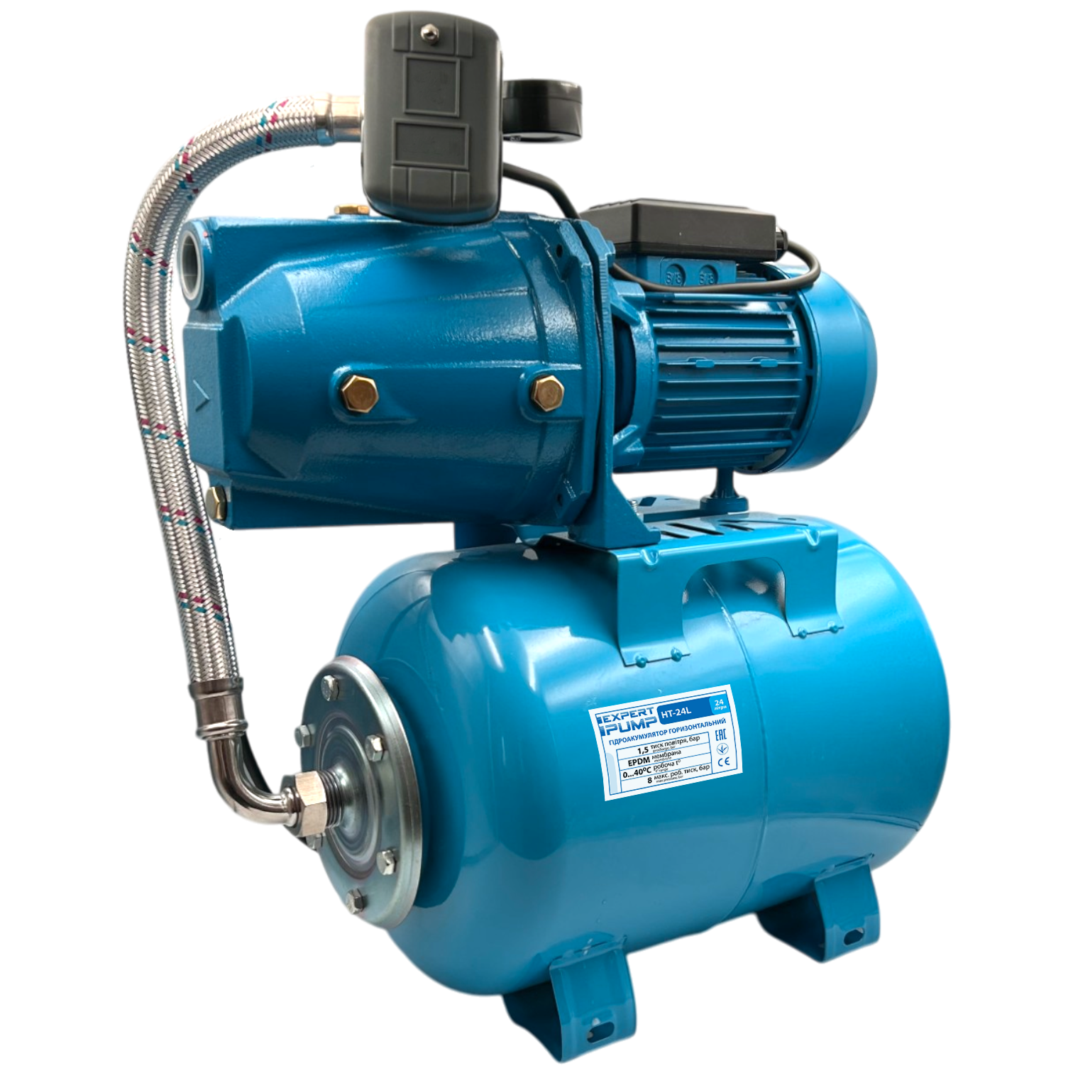 Автоматическая насосная станция EP JET100L/24 1,1 кВт H=50м Q=50 л/мин