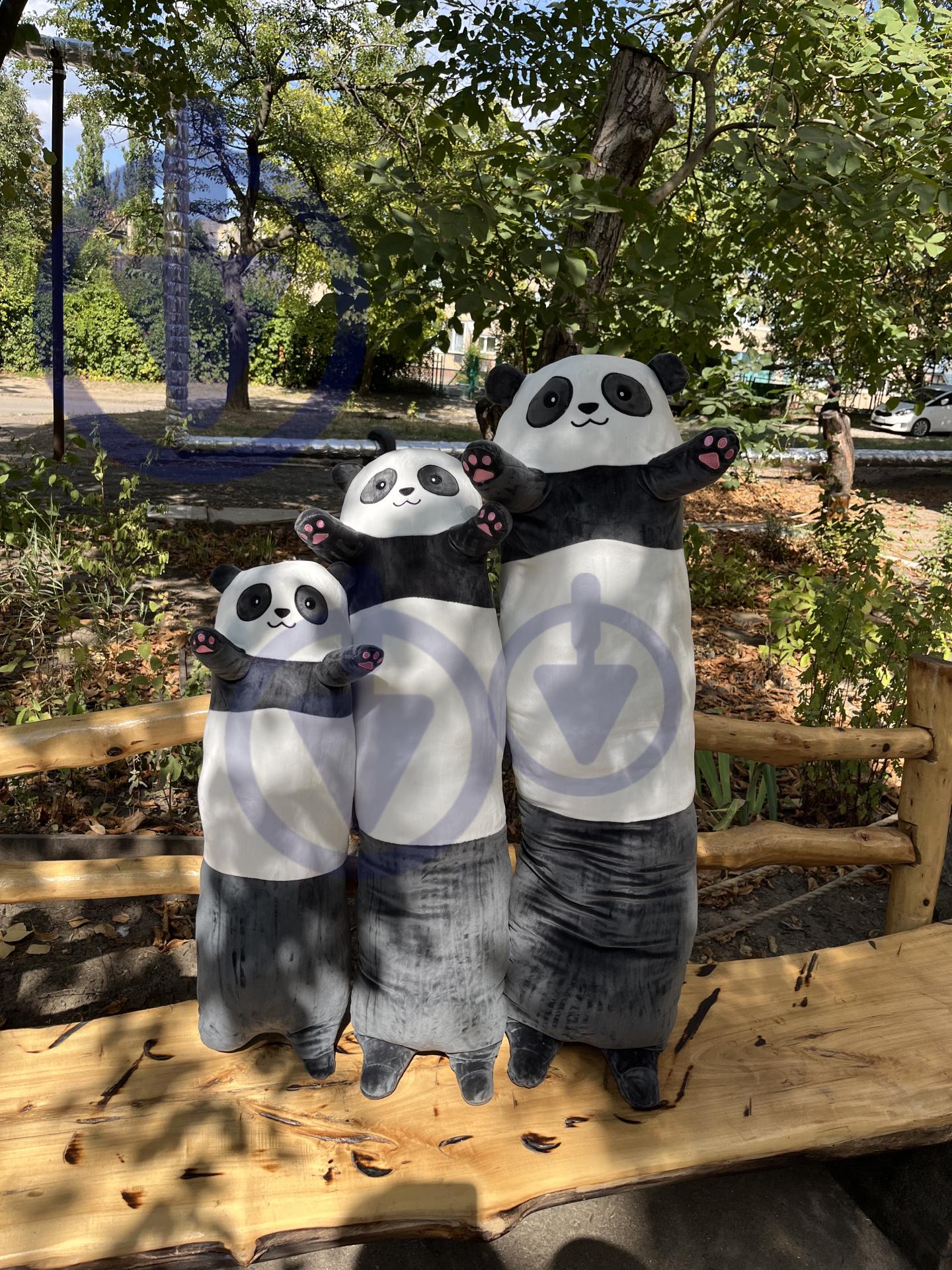 М'яка іграшка-подушка Панда 70 см - фото 2