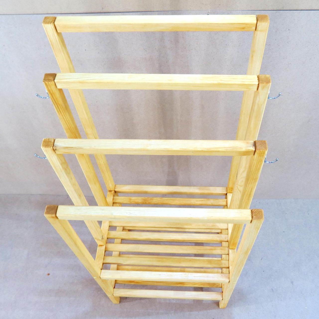 Стойка/вешалка напольная из дерева Шрадер Ваниль (СШВ-001902) - фото 4