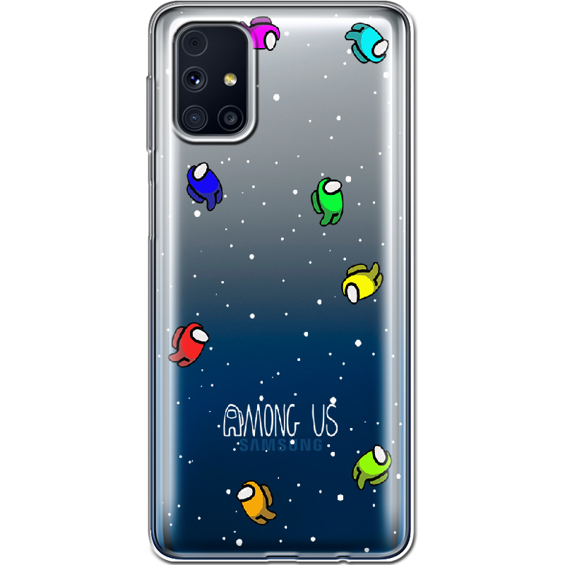 Чехол Boxface Samsung M317 Galaxy M31s Among Us Invisible Прозрачный силикон (40942-bk76-40942)