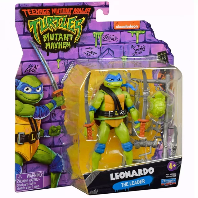 Фигура TMNT Ракушки-Ниндзя MOVIE III Леонардо с оружием 11.5 см (IF-174-F-415)