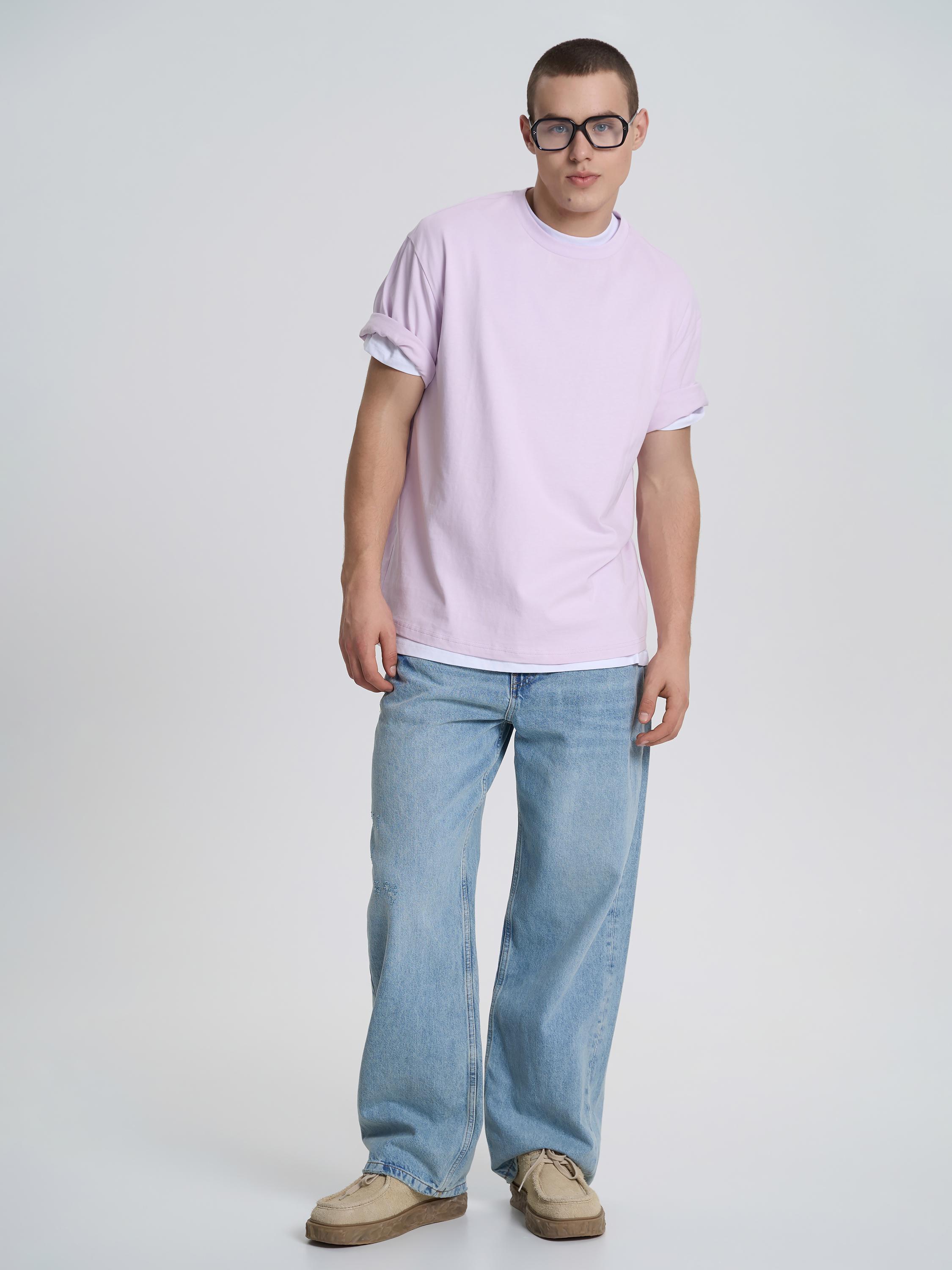 Футболка мужская ROZA 230926 M Лавандовый (4824005722165) - фото 2 Футболка мужская ROZA 230926 M Лавандовый (4824005722165) - фото 2