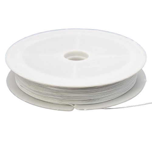 Тросик ювелирный 0,38 мм 1 шт. 1 катушка Белый (ЮТ0038р02)