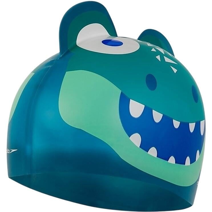Шапочка для плавания детская Speedo CROC PRT CHARACTER CAP IU Зелено-синий (8-12240D680)