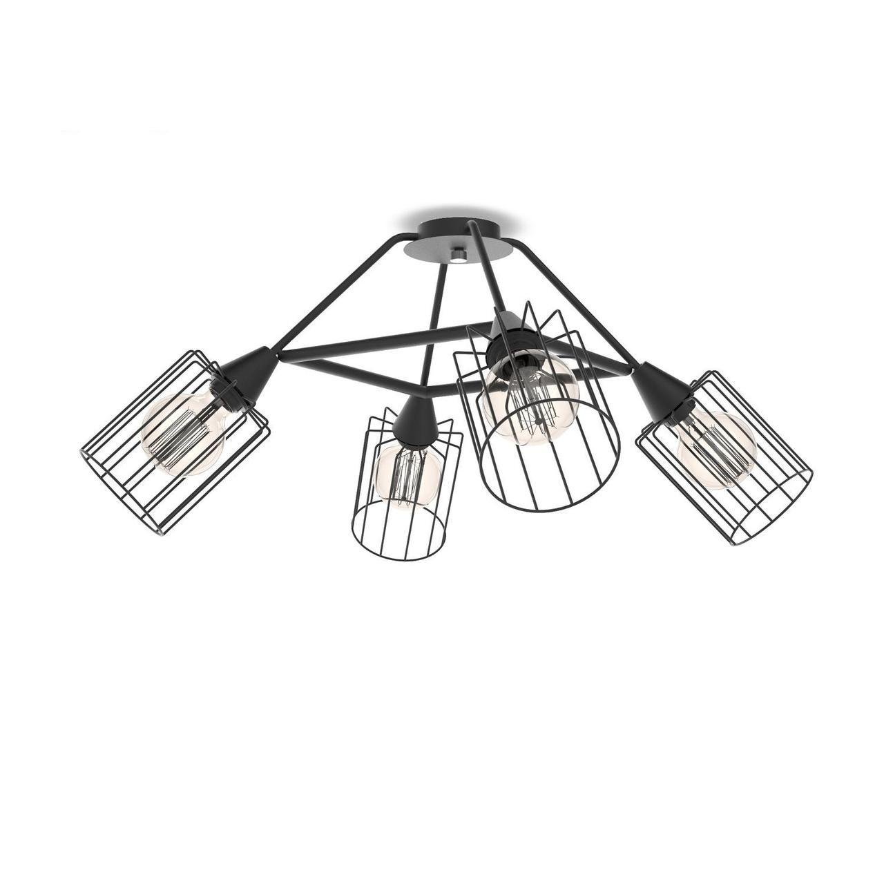 Люстра в стиле лофт LX2494-4 BK (46323) Люстра в стиле лофт LX2494-4 BK (46323)