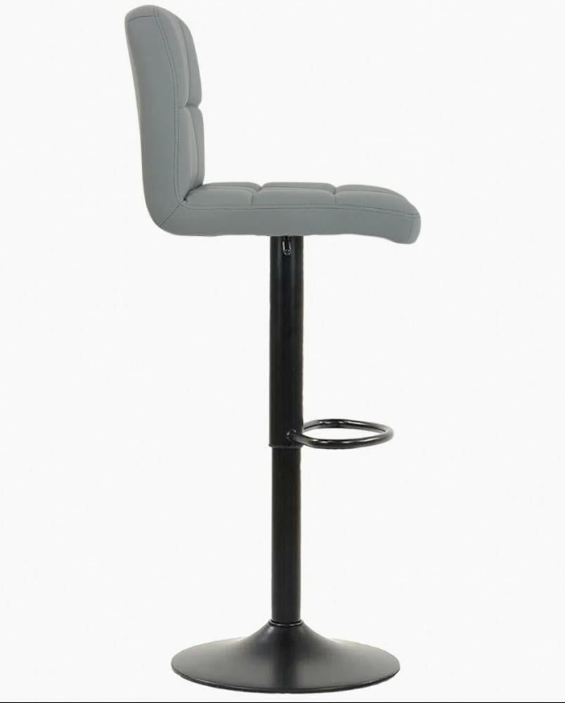 Стул барный со спинкой Bonro b-0106 Серый с черным - фото 2 Стул барный со спинкой Bonro b-0106 Серый с черным - фото 2