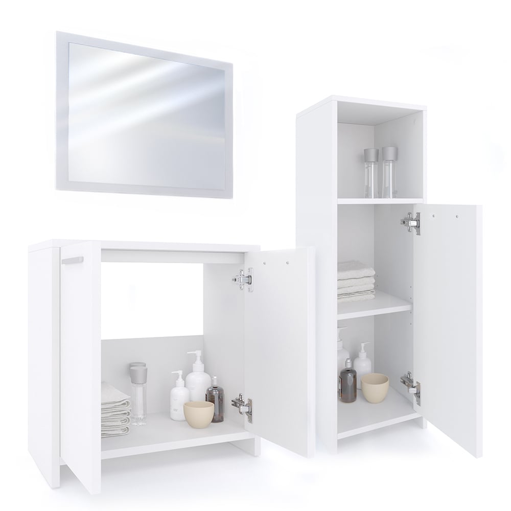 Комплект для ванной Vicco Kiko 3 предмета Белый - фото 3