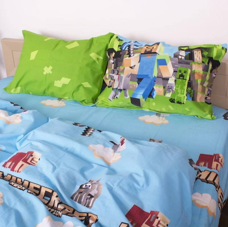 Комплект постельного белья детский Minecraft бязь 150х220 см (G-03-121/WP/-1.0) - фото 3 Комплект постельного белья детский Minecraft бязь 150х220 см (G-03-121/WP/-1.0) - фото 3