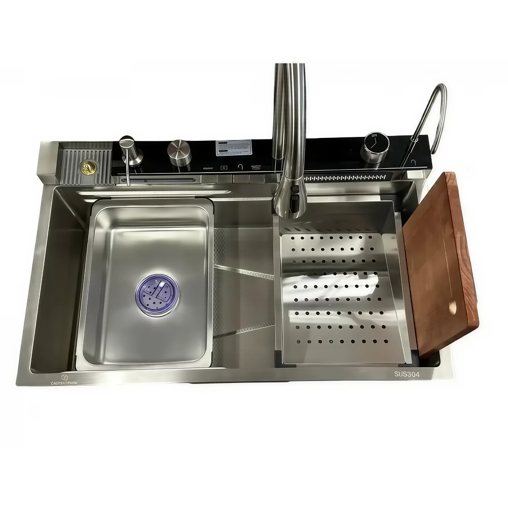 Мийка MIXXUS Premium MH7545-SET-04.SUS304 з вбудованим змішувачем (MX1701)