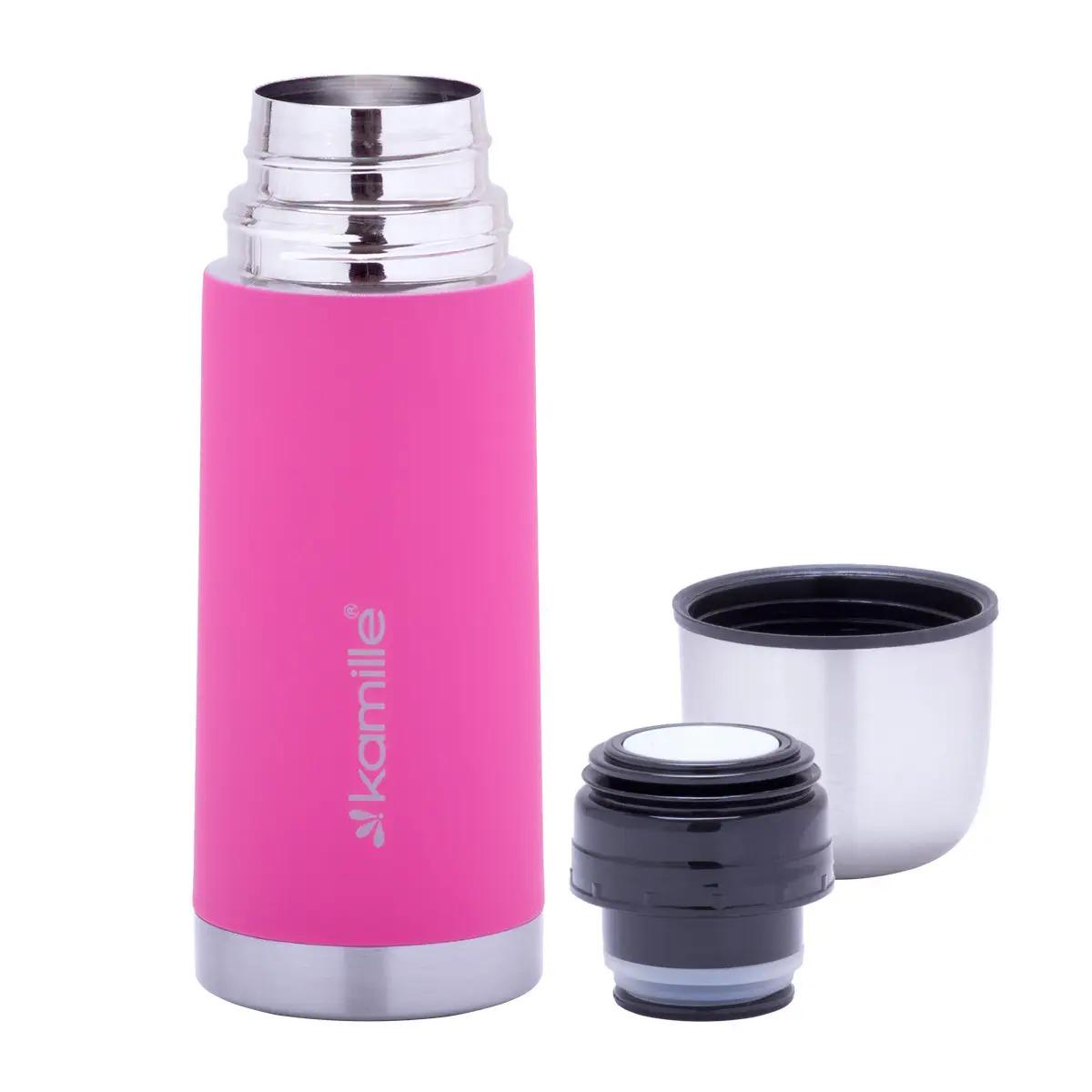 Термос Kamille KM-2001-PK 350 мл Рожевий - фото 2