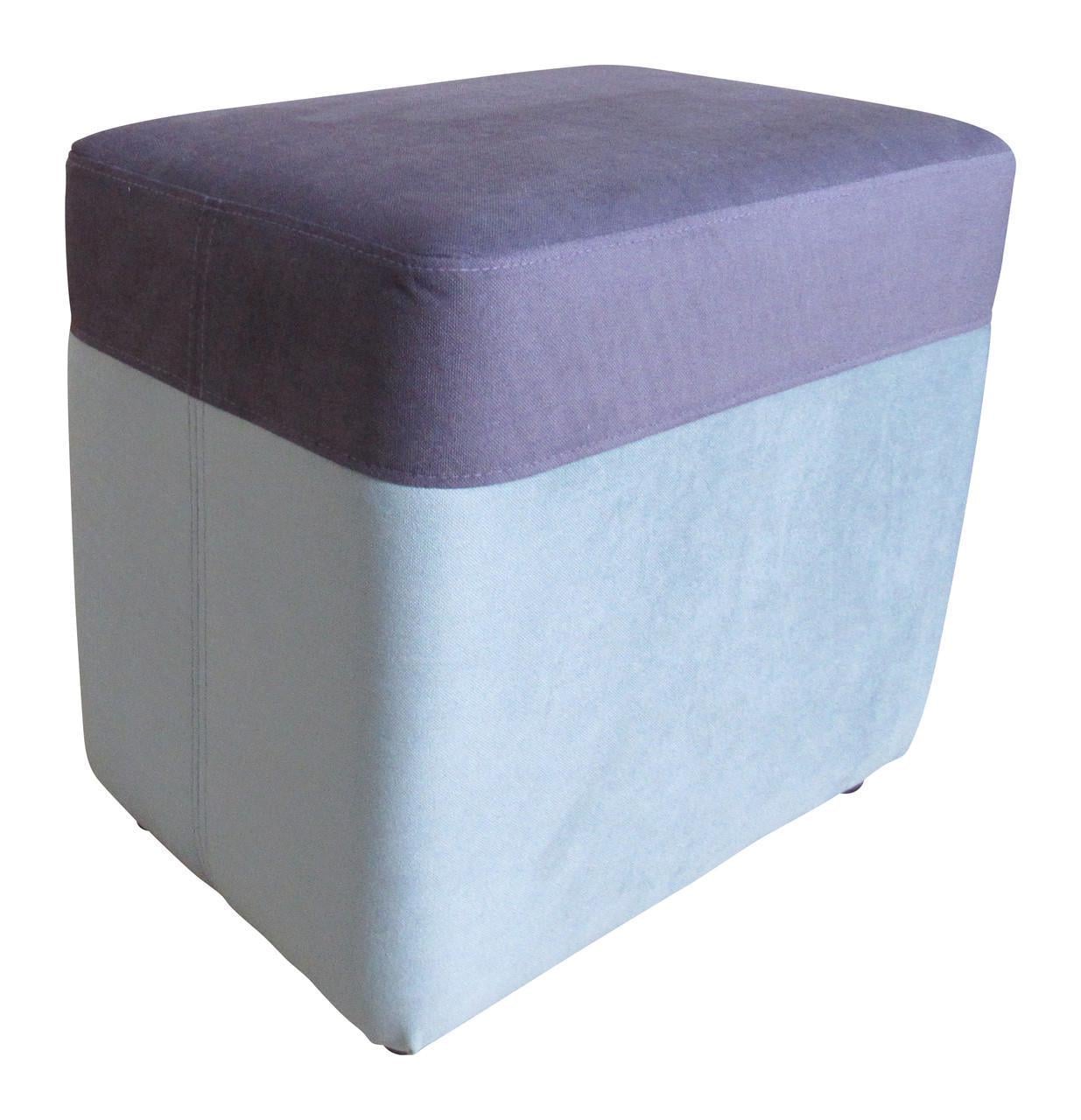 Пуф МАКСІ-МЕблі Робер Фіолетовий/Світлий синій (10406)