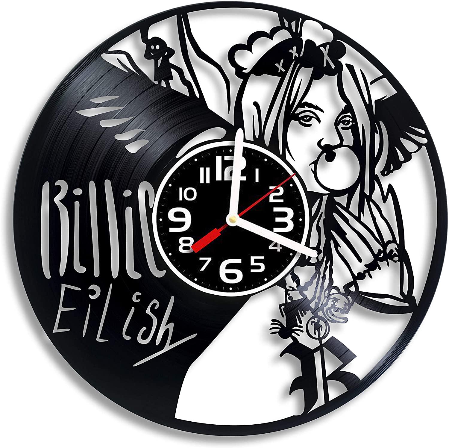 Часы настенные Билли Айлиш 2494 из виниловой пластинки