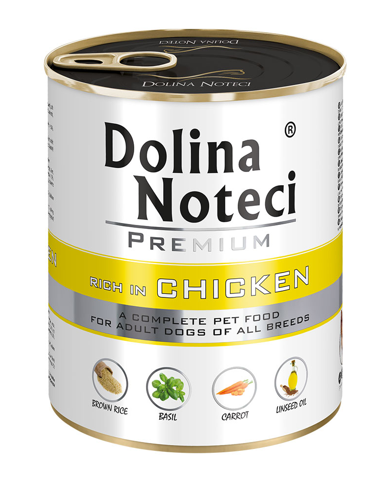 Корм консервований Dolina Noteci Premium для собак з куркою 800 г (23707750)