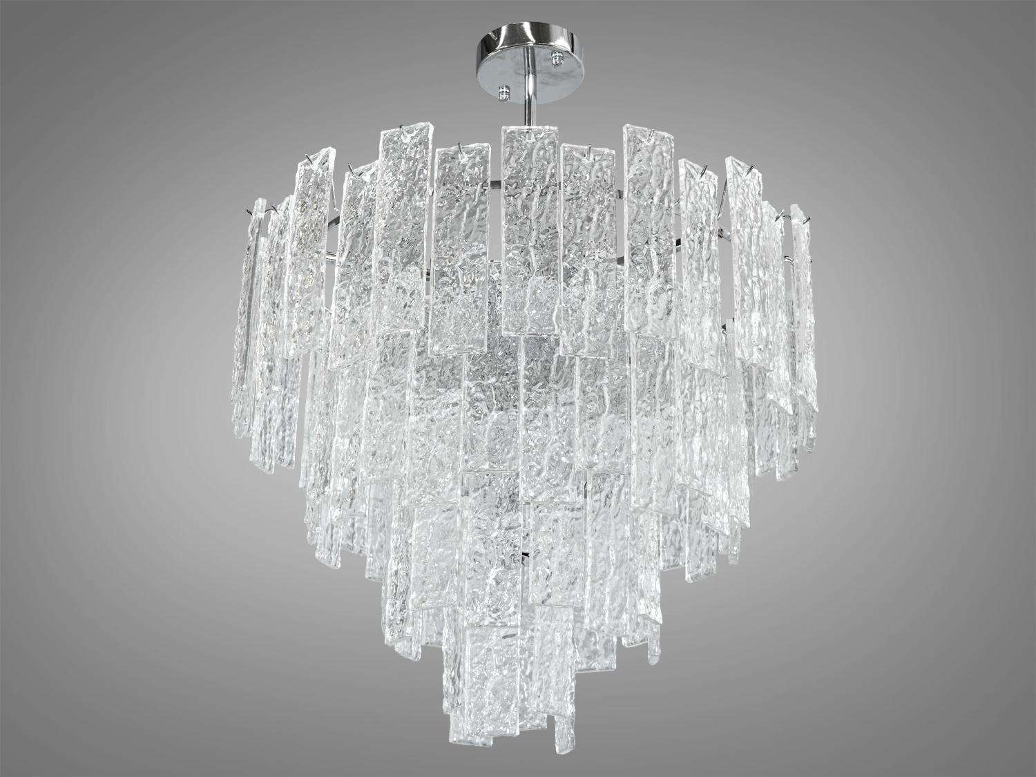 Люстра-підвіс Diasha 818/600CH з круглими скляними елементами Хром