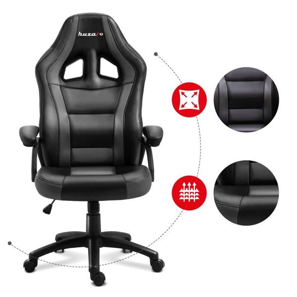 Крісло геймерське Huzaro Force 4.2 Black-grey - фото 5