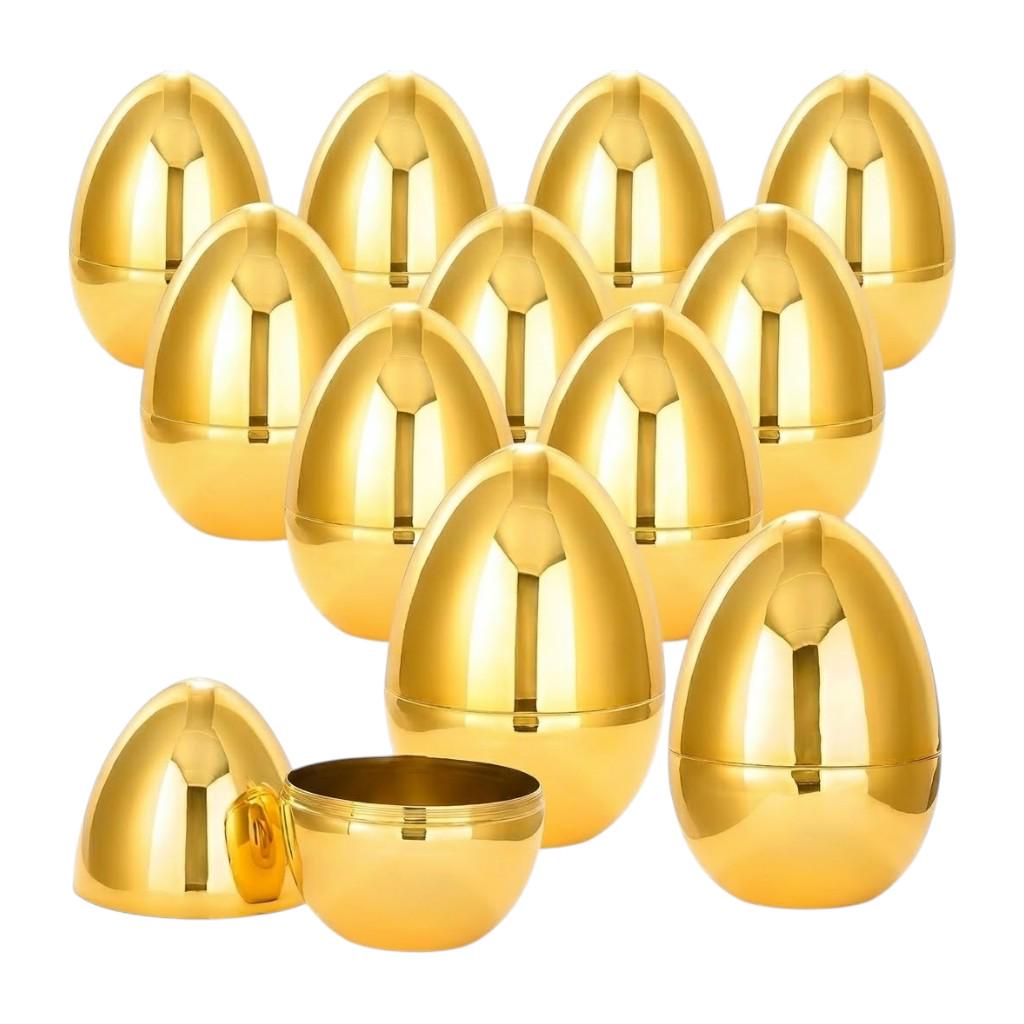 Набір яєць-сюрпризів великих JOYIN Jumbo Easter Eggs 12 шт. Золотистий (35431774)