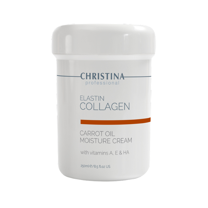 Крем зволожуючий для сухої шкіри Christina Elastin Collagen Carrot Cream with Vitamins A E&HA 250 мл (CHR105)