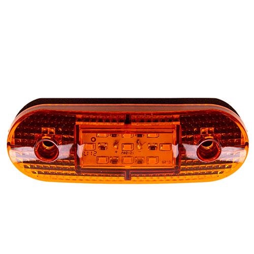 Повторювач габариту палець овал 9 LED 12/24 V Yellow (EK-131-yellow)