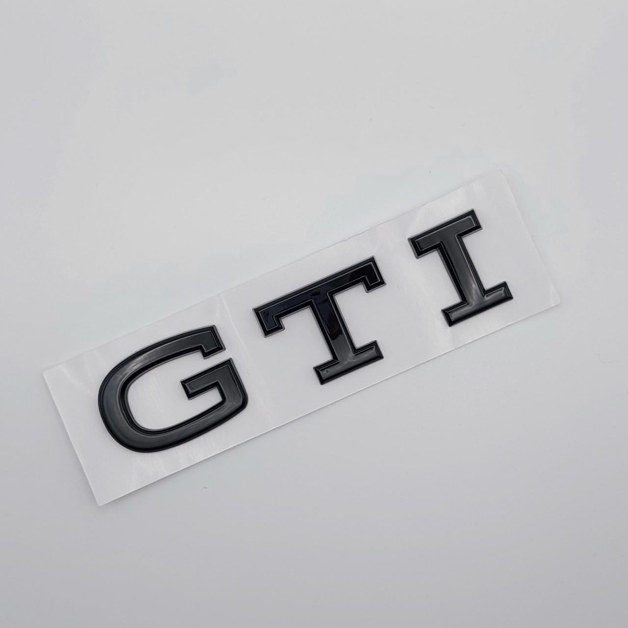 Эмблема GTI на заднюю часть Volkswagen Черный глянцевый (1726890318)