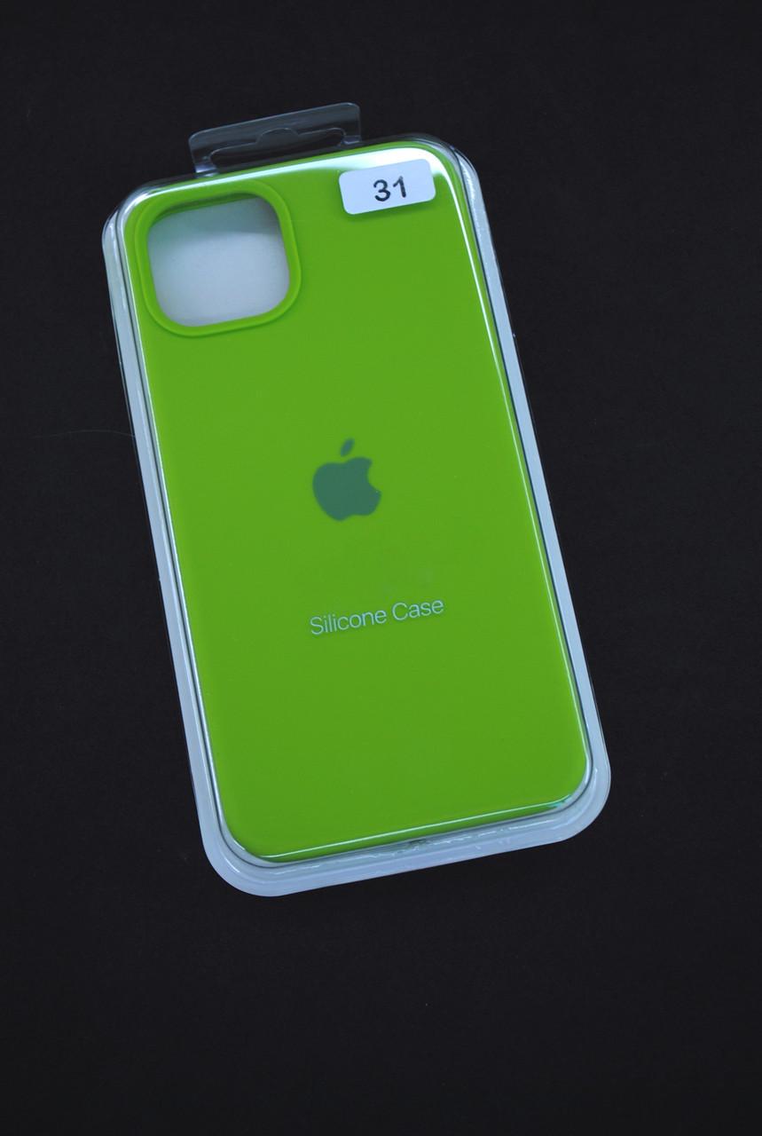 Чехол для телефона iPhone 15ProMax Silicone Case FULL №31 lime green