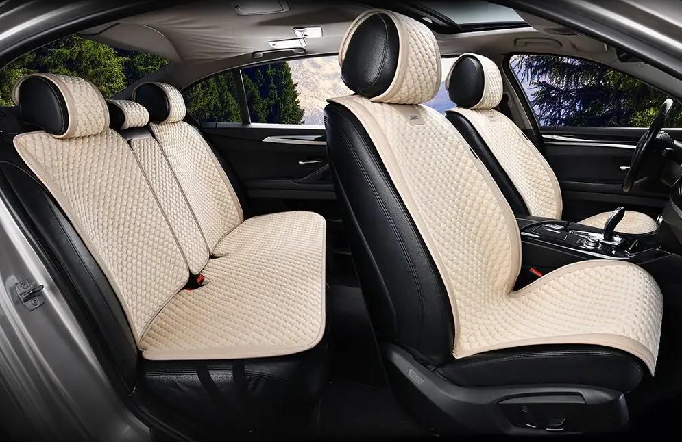 Накидки з алькантари на сидіння авто Elegant Trento EL 700 614 Бежевий (2518247021)