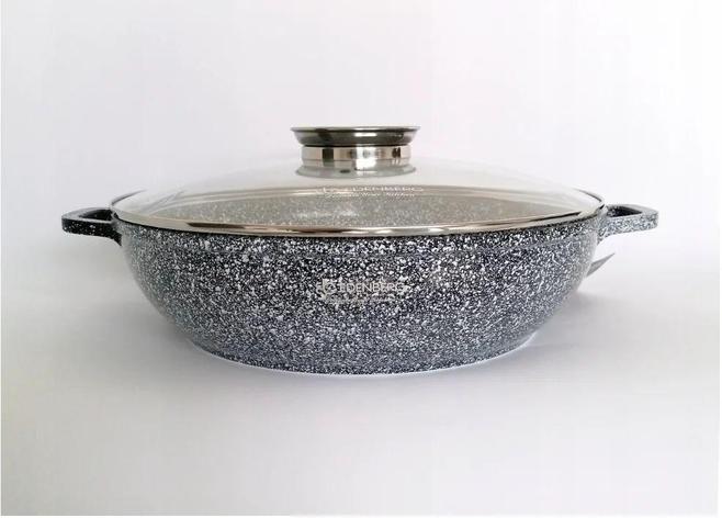 Сотейник Edenberg 5,5 л с антипригарным покрытием и крышкой (EB-8042) Сотейник Edenberg 5,5 л с антипригарным покрытием и крышкой (EB-8042)